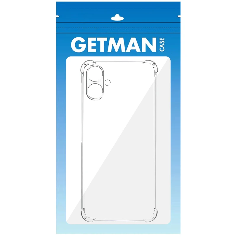 Ультратонкий силиконовый чехол GETMAN с крытыми бортами та камерою на TECNO Spark Go 2 – Бесцветный (прозрачный). Фото 3 из 3