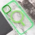 Силіконовий чохол Iris с MagSafe на Apple iPhone 12 Pro Max (6.7") – Салатовий. Фото 6 з 8
