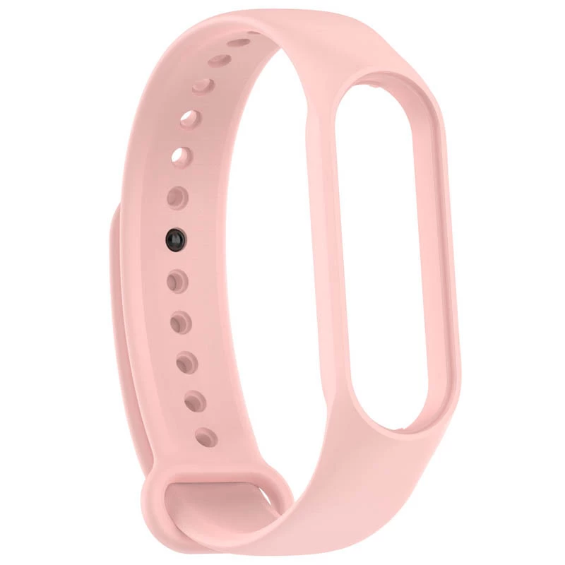Силиконовый ремешок для Xiaomi Mi Band 7/6/5/4/3 – Розовый / Light pink. Фото 4 из 4