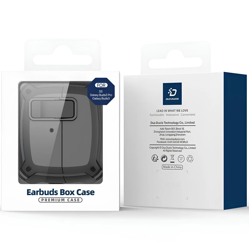 Ударостійкий футляр Dux Ducis Protective Case для Samsung Galaxy Buds 3 / 3 Pro – Black. Фото 4 з 5