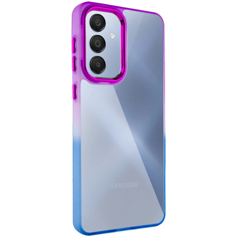 Силиконовый чехол фреш для Samsung Galaxy A35 – Синий / Фиолетовый. Фото 2 из 5