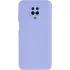 Цветной силиконовый чехол GETMAN с закрытой камерой на Xiaomi Redmi Note 9s / Note 9 Pro / Note 9 Pro Max – Сиреневый / Light purple. Фото 1 из 5