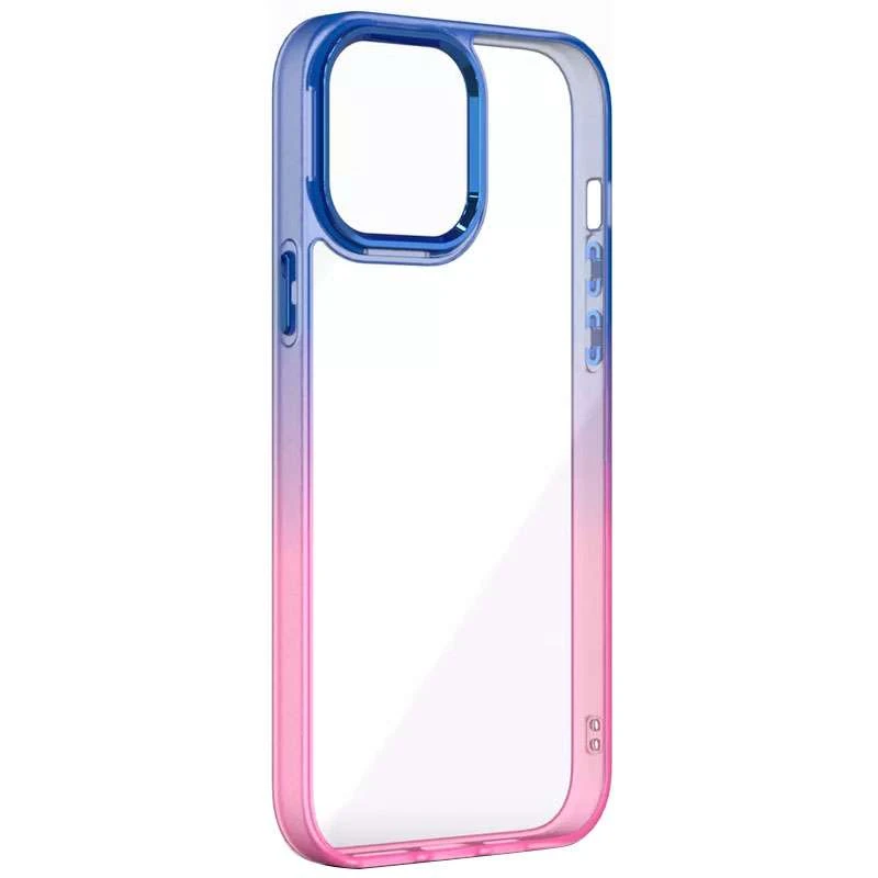 

Силіконовий чохол фреш на Apple iPhone 14 Pro Max (6.7") (Синій / Рожевий)