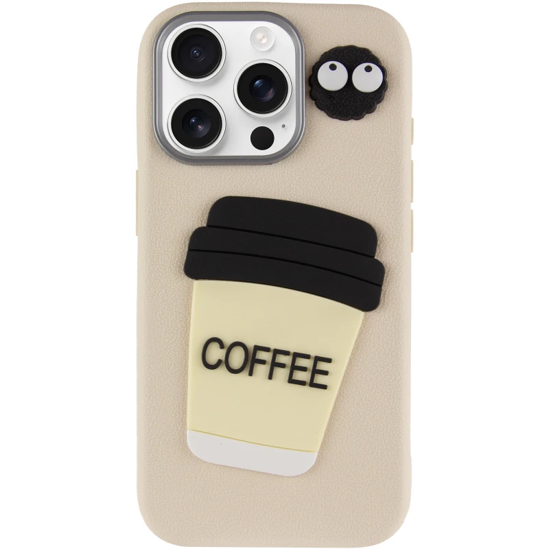 Чохол Labubu Toys для Apple iPhone 15 Pro (6.1") – Coffee / Sand. Фото 3 з 6
