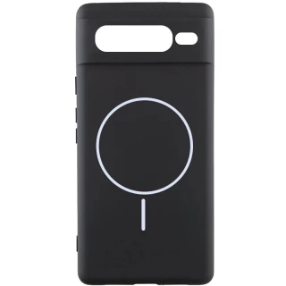 Чохол Silicone Cover Lakshmi Full Camera (AA) with Magnetic Fit для Google Pixel 7 Pro — Чорний / Black