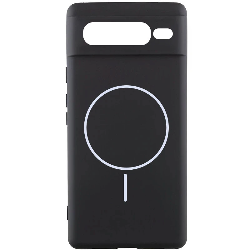 Силіконовий чохол Lakshmi MagFit з захистом камери для Google Pixel 7 Pro – Чорний / Black. Фото 1 з 4