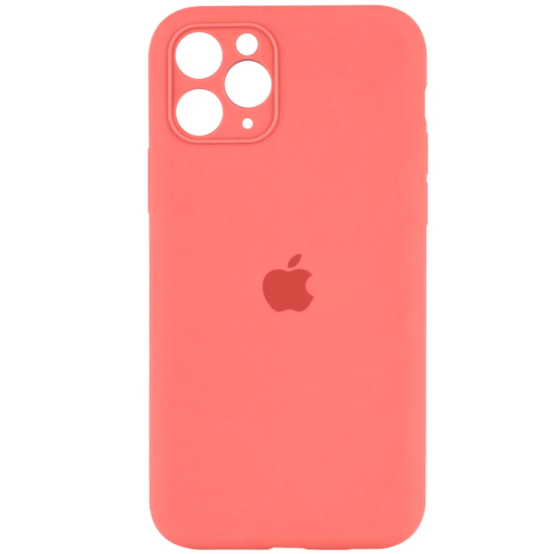 Чохол Silicone Case з захистом камери на Apple iPhone 12 Pro Max (6.7") – Кораловий / Pink Orange. Фото 1 з 1