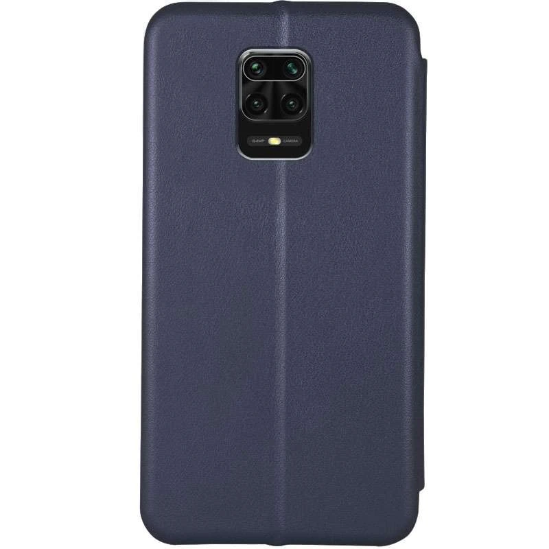 Чехол-книжка классический для Xiaomi Redmi Note 9s / Note 9 Pro / Note 9 Pro Max – Темно-синий. Фото 2 из 3