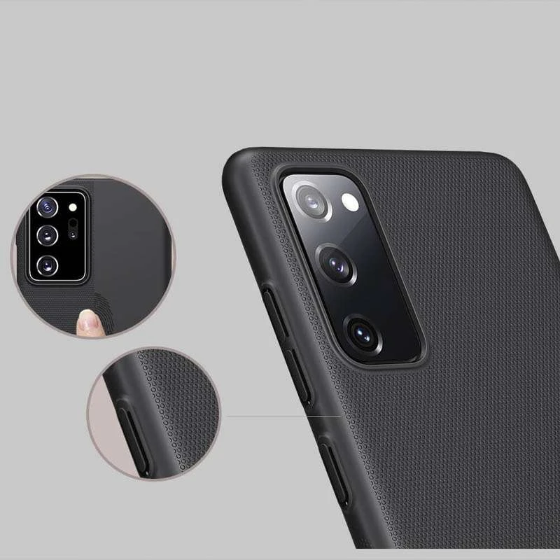 Пластикова накладка Nillkin Frost на Samsung Galaxy S20 FE – Чорний. Фото 6 з 8