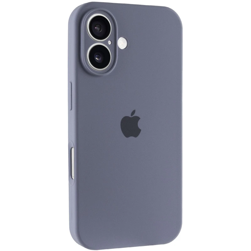 Чехол Silicone Case с защитой камеры для Apple iPhone 17 (6.3") – Серый / Lavender Gray. Фото 1 из 3