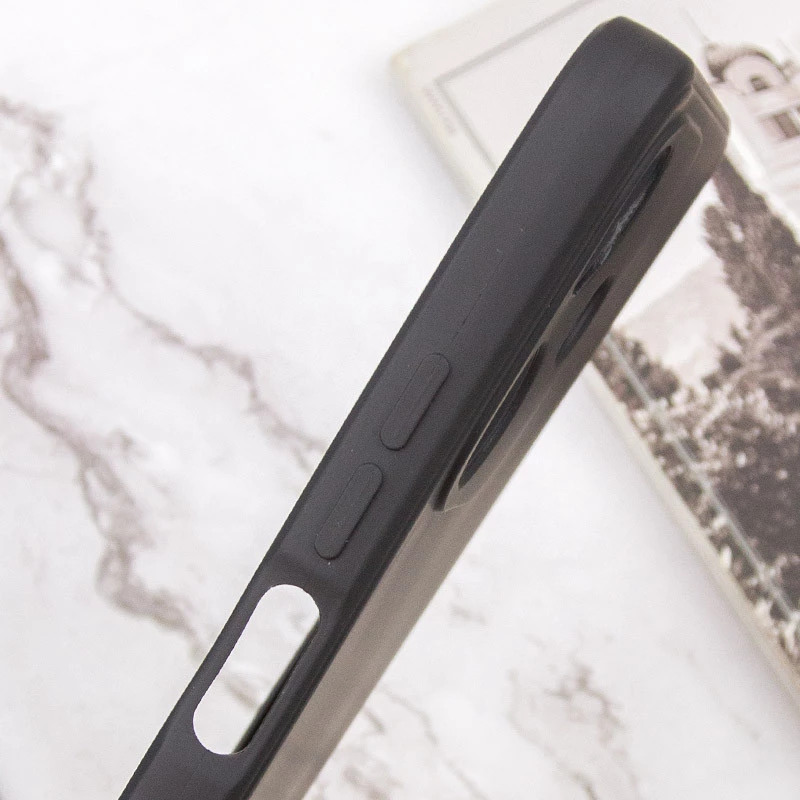 Цветной силиконовый чехол с защитой камеры для Infinix Hot 30i – Черный / Black. Фото 7 из 8