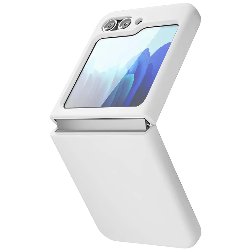 Чохол Foldables Silicone Cover Lakshmi (AAA) для Samsung Galaxy Z Flip5 – Білий / White. Фото 4 з 6