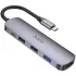 Перехідник HUB Hoco HB27 10-Port (Type-C to HDTV+USB3.0+PD+2xUSB2.0) – Metal gray. Фото 1 з 6