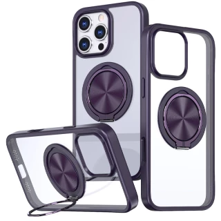 TPU+PC чехол с магнитом и кольцом для Apple iPhone 16 Pro Max фото 1 из 1