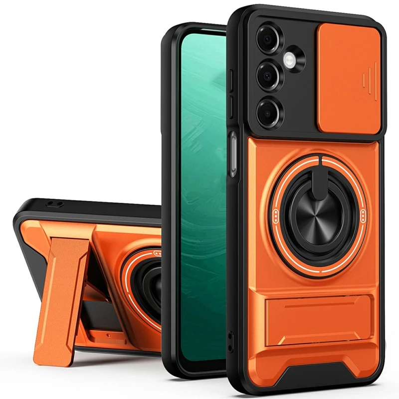 Ударостійкий чохол Camshield StandRing case для Samsung Galaxy A57 5G – Orange. Фото 1 з 2