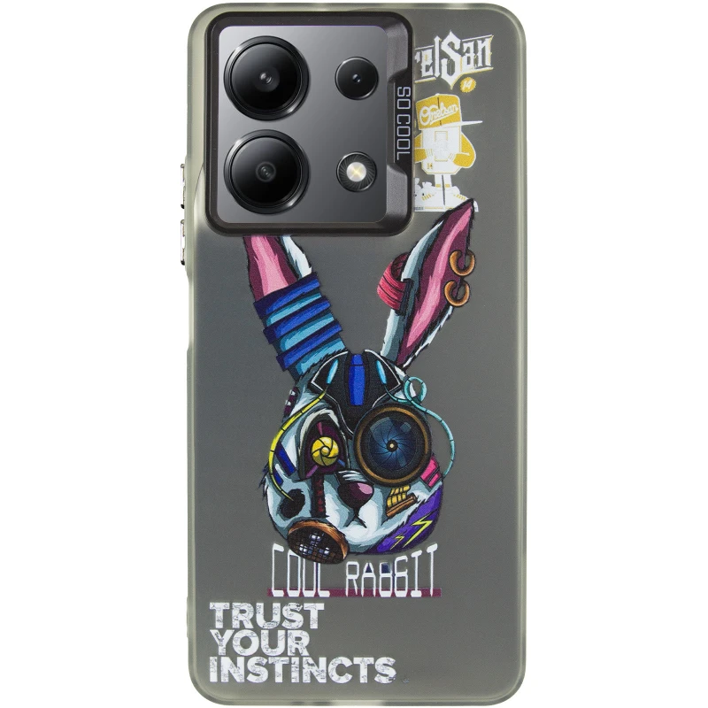 Чохол TPU+PC Street Art для Xiaomi Redmi Note 13 4G – Cool Rabbit. Фото 3 з 7