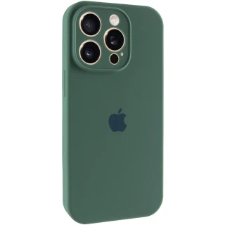 Чехол Silicone Case с защитой камеры для Apple iPhone 13 Pro (6.1") — Зеленый / Pine green