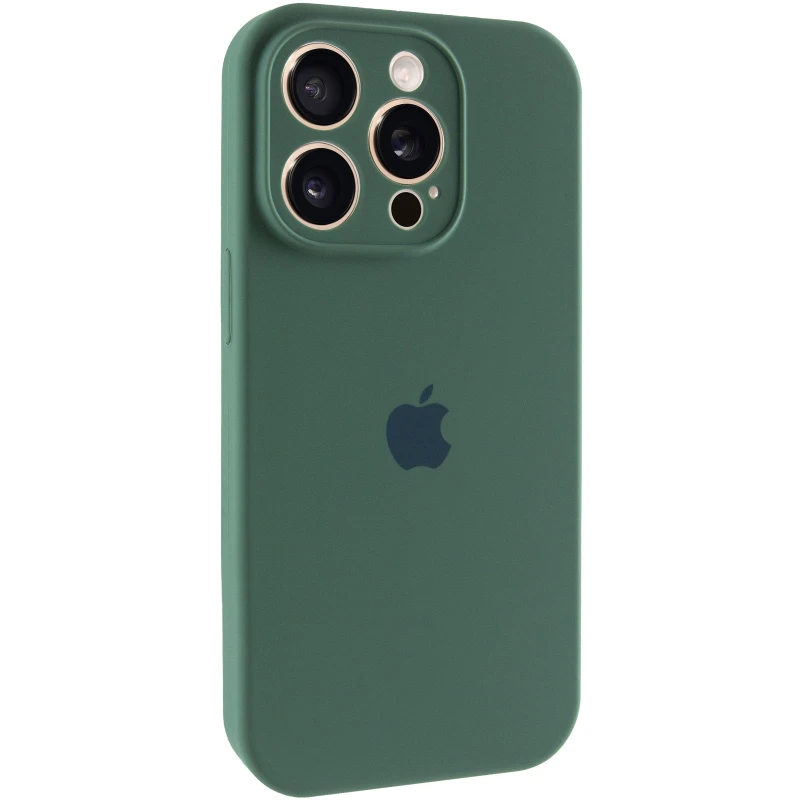 Чохол Silicone Case з захистом камери на Apple iPhone 15 Pro (6.1") – Зелений / Pine green. Фото 2 з 9