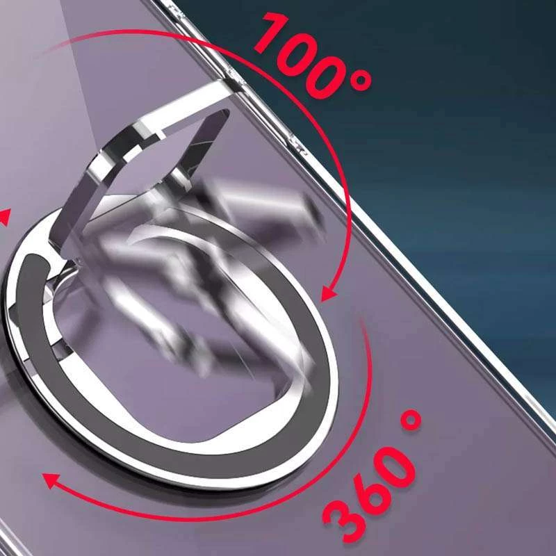 TPU+PC чохол завтовшки 2.0мм з кільцем на Samsung Galaxy A12 – Прозорий. Фото 4 з 4