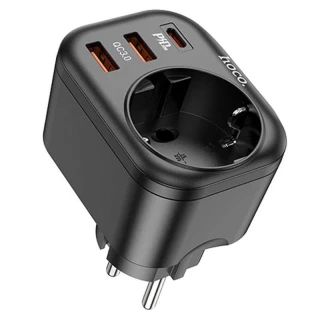 МЗП Hoco NS3 Multifunctional PD20W (2USB/1Type-C/1xSocket) фото 1 з 6