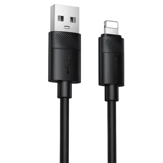 Дата кабель Borofone BX123 Leya USB to Lightning 12W (1m) — Black