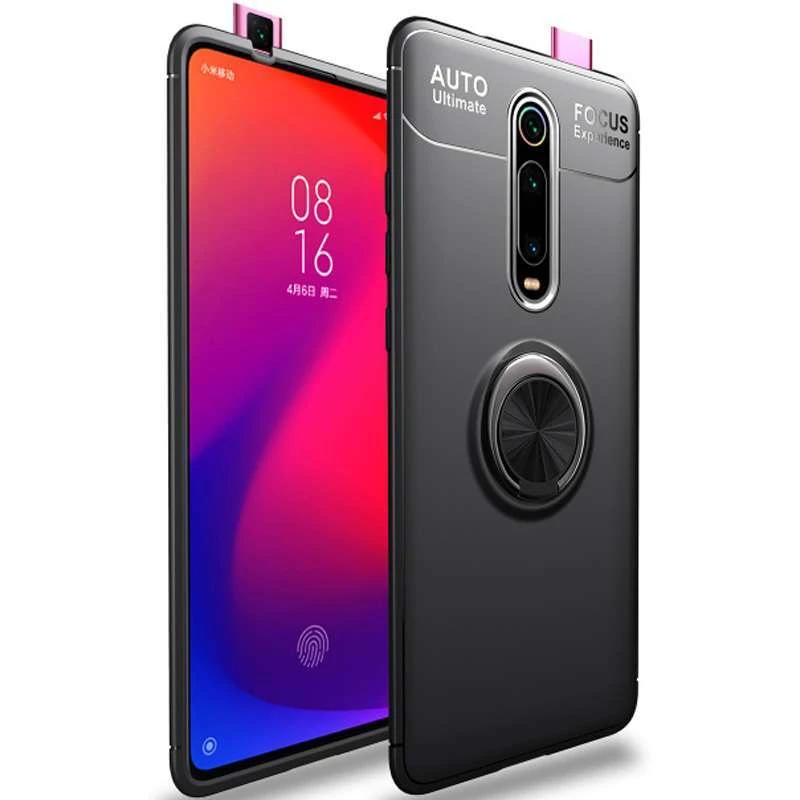 

Чехол Deen ColorRing с кольцом для Xiaomi Redmi K20 / K20 Pro / Mi9T / Mi9T Pro (Черный / Черный), Чорний / чорний