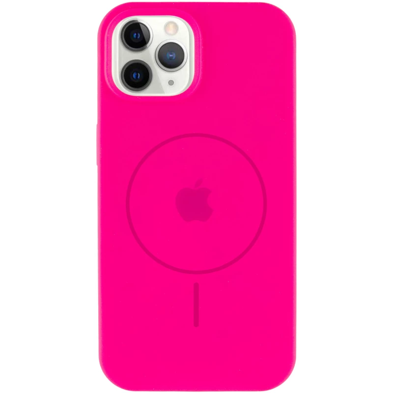 Чохол Silicone Armor Max with MagSafe для Apple iPhone 11 Pro (5.8") – Рожевий / Barbie pink. Фото 4 з 9