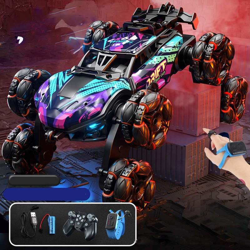 Дитячий восьмиколісний джип на радіокеруванні SHT 2330 2.4G (with 2 remote) – Violet. Фото 8 з 10