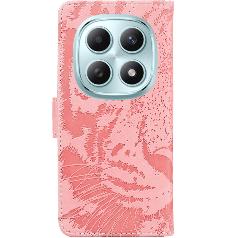 Шкіряний чохол-книжка Tiger для Xiaomi Redmi Note 15 4G/5G (EU) – Pink. Фото 2 з 7