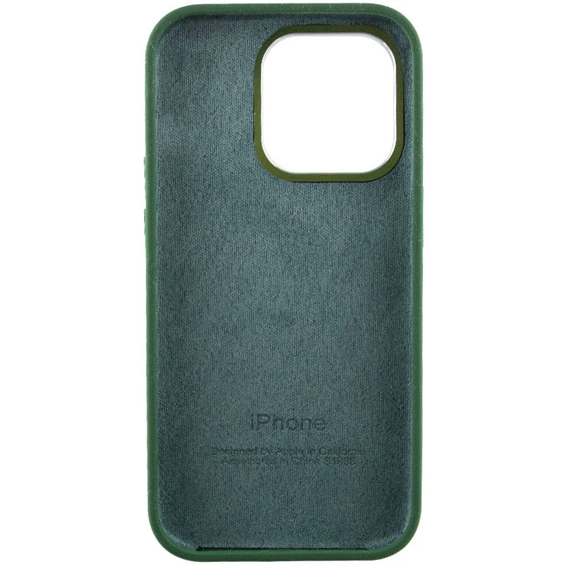 Чохол Silicone Case з металевими кнопками на Apple iPhone 13 Pro (6.1") – Зелений / Clover. Фото 5 з 9