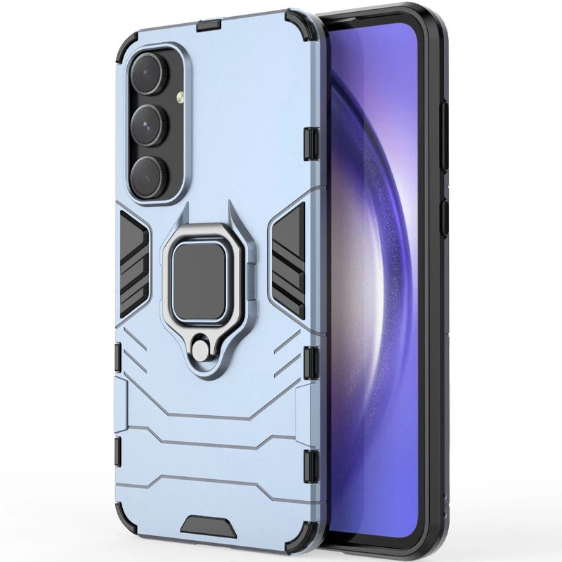 Протиударний чохол Transformer з кільцем на Samsung Galaxy A55 – Сірий / Metal slate. Фото 7 з 7