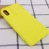 Однотонный силиконовый чехол со шторкой для камеры для Apple iPhone XS Max (6.5") – Желтый. Фото 4 из 5
