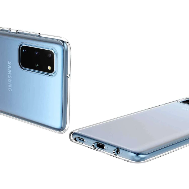 Ультратонкий силіконовий чохол 1мм на Samsung Galaxy S20+ – Безбарвний (прозорий). Фото 4 з 5