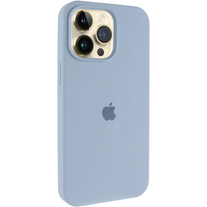 Чехол Silicone Case (AA) Logo with MagSafe для Apple iPhone 13 Pro (6.1") – Голубой / Lilac Blue. Фото 2 из 6