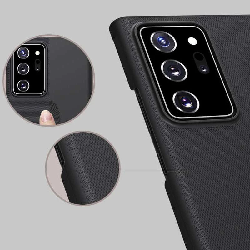 Пластикова накладка Nillkin Frost на Samsung Galaxy Note 20 Ultra – Чорний. Фото 7 з 8