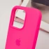 Чехол Silicone Case с закрытым низом для Apple iPhone 15 Pro Max (6.7") – Розовый / Barbie pink. Фото 4 из 6