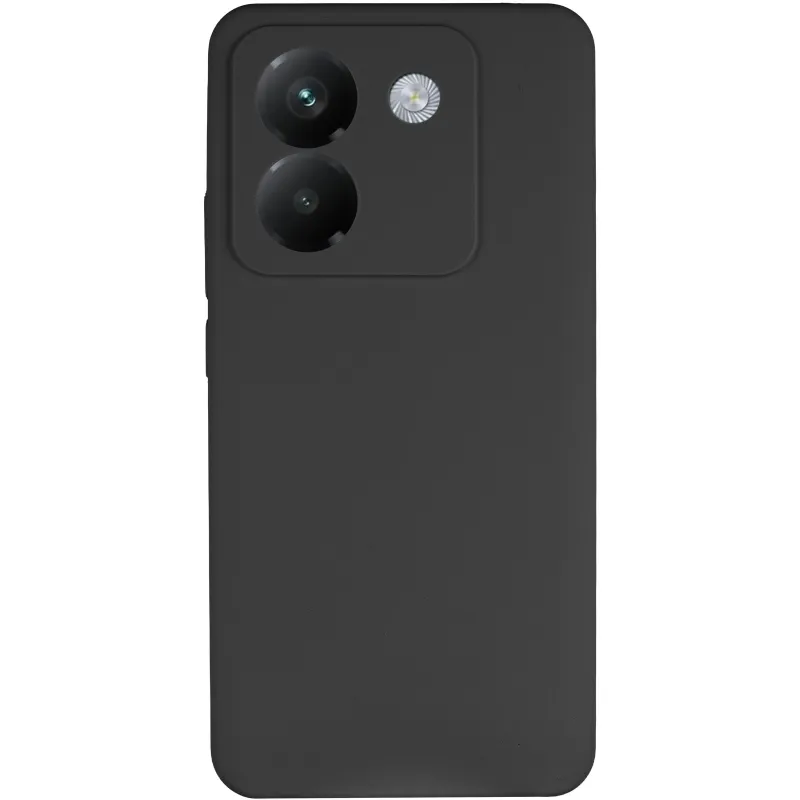 Чехол Silicone Case Lakshmi Premium з закритою камерою на Xiaomi Poco M7 pro 5G – Черный / Black. Фото 4 из 10