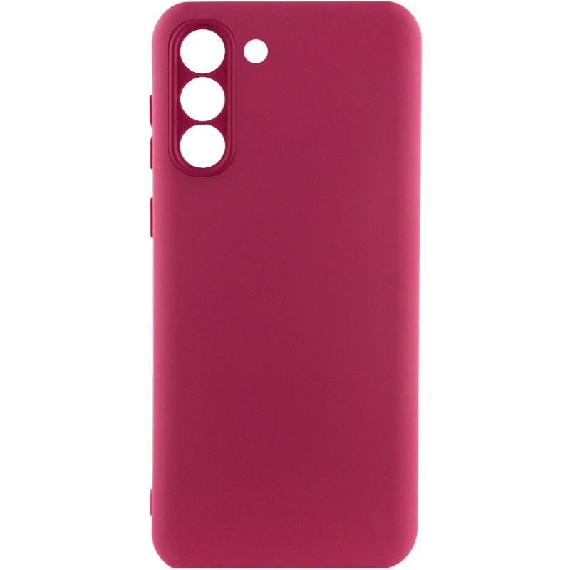 Чохол Silicone Case Lakshmi з закритою камерою на Samsung Galaxy S24 – Бордовий / Marsala. Фото 1 з 13