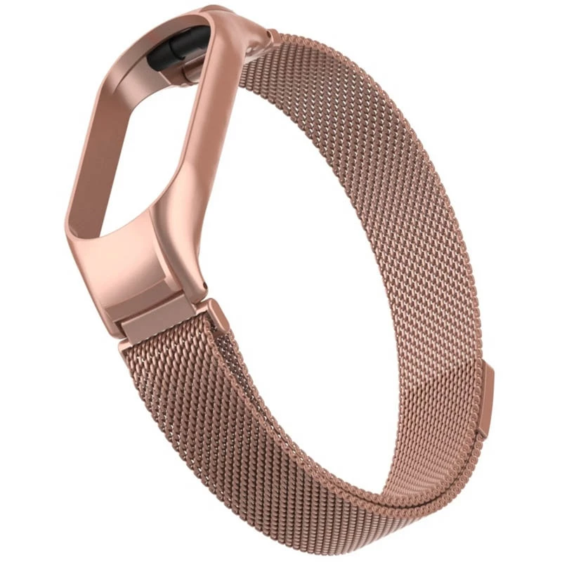 Ремешок Milanese Loop Design для Xiaomi Mi Band 3/4 – Rose Pink. Фото 6 из 7