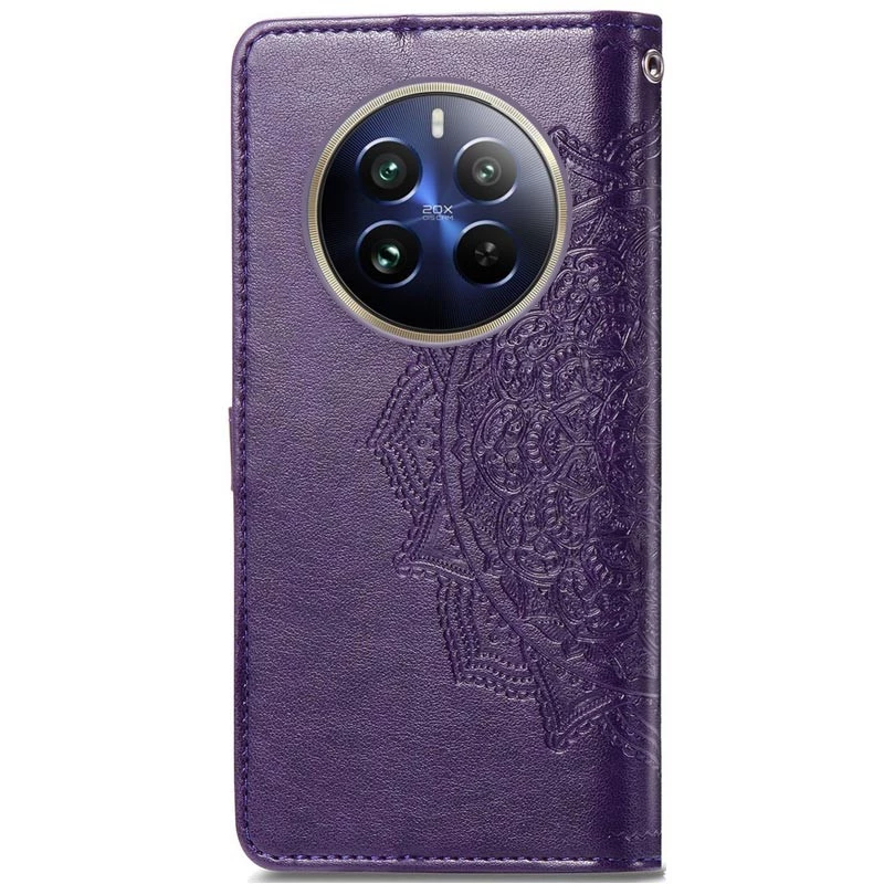 Шкіряний чохол-книжка Art Case з візитницею для Realme 12 Pro – Фіолетовий. Фото 5 з 5