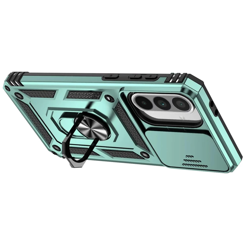 Протиударний чохол Serge Ring з кільцем на Samsung Galaxy A57 5G – Зелений. Фото 3 з 4