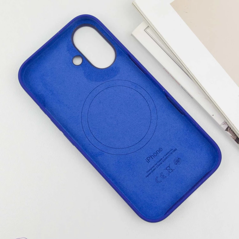 Силіконовий чохол ААА with Magsafe connection для Apple iPhone 16 – Синій / Ultramarine, Ultramarine. Фото 9 з 11
