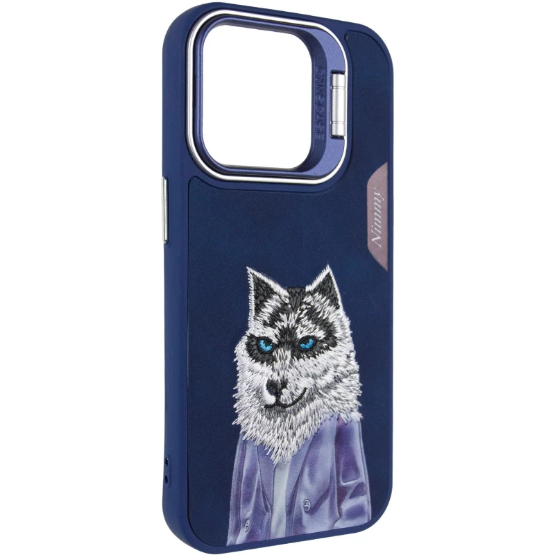 TPU+PC чохол з тваринами для Apple iPhone 16 – Blue Wolf. Фото 2 з 13