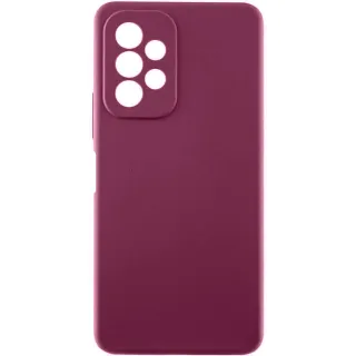 Чехол Silicone Case Lakshmi Premium з закритою камерою на Samsung Galaxy A23 4G — Бордовый / Plum