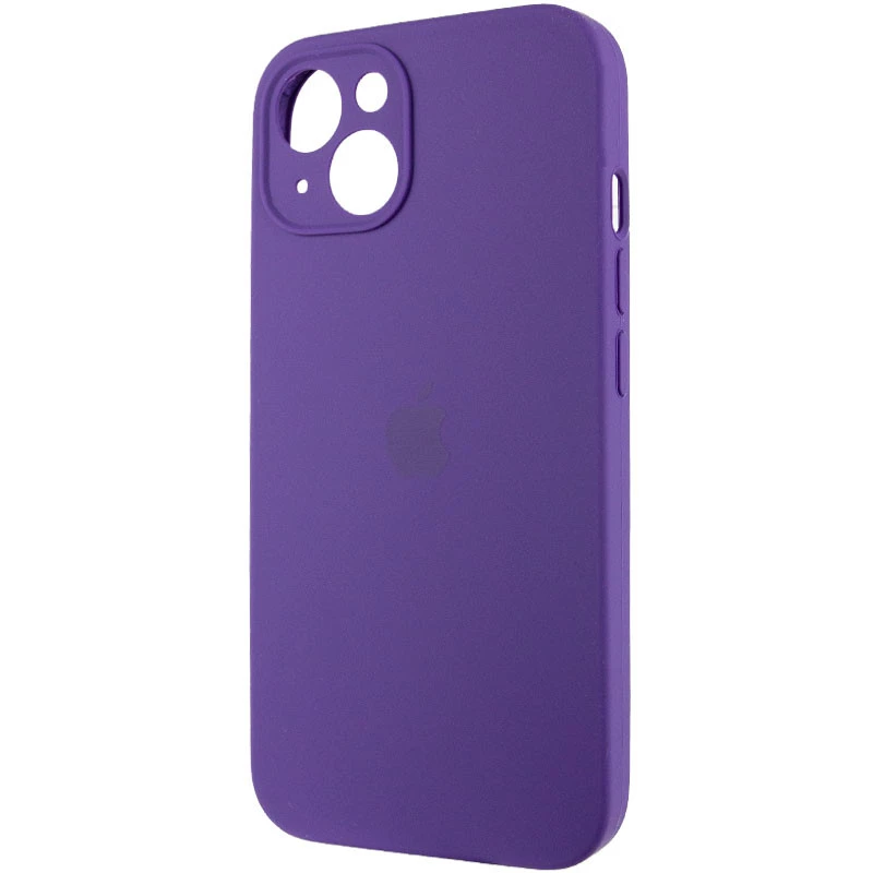 Чехол Silicone Case с защитой камеры для Apple iPhone 15 (6.1") – Фиолетовый / Amethyst. Фото 3 из 6