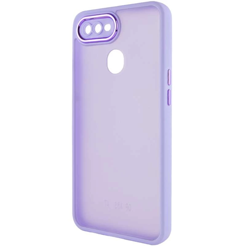 

TPU+PC чехол Accent для Oppo A5s (White / Purple)