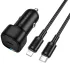 АЗП Borofone BZ34A Cloud PD20W (1USB-C) + кабель Type-C to Lightning – Black. Фото 3 з 5