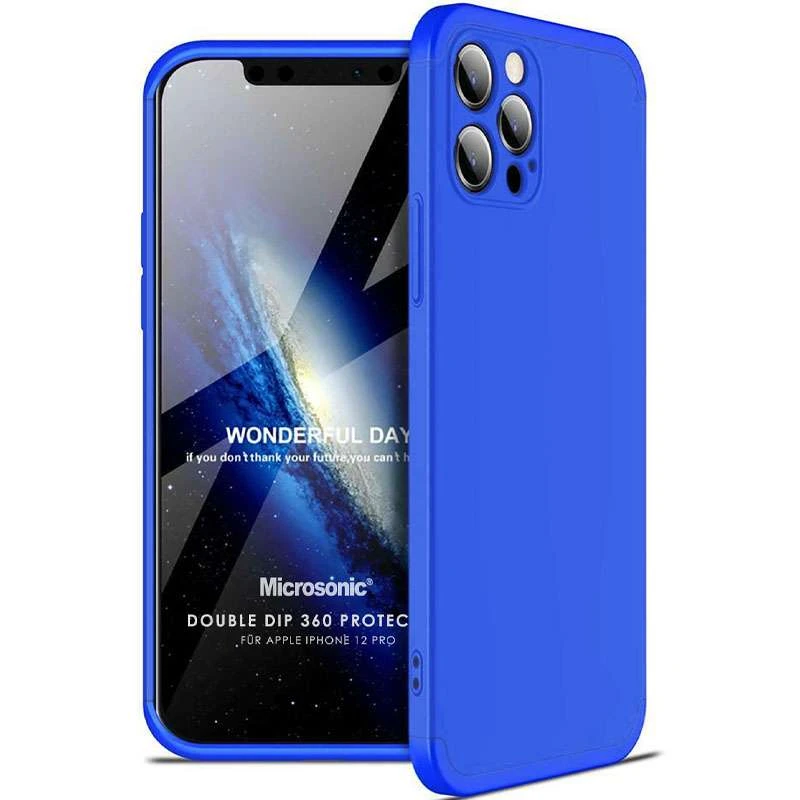 

Чохол із захистом 360 градусів GKK на Apple iPhone 12 Pro (6.1") (Синій)