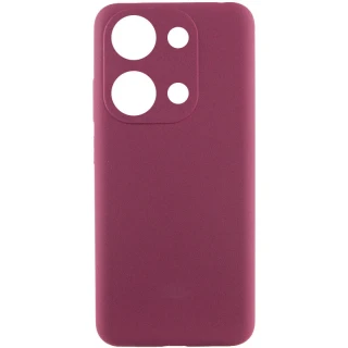 Чохол Silicone Case Lakshmi Premium із закритою камерою для Xiaomi Redmi Note 13 4G — Бордовий / Plum