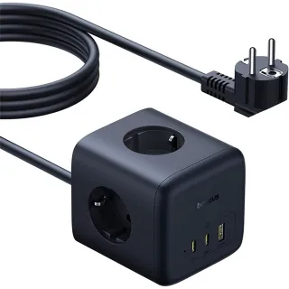 Подовжувач Baseus EnerFill FA11 PD67W+QC3.0 (1USB-A/2C/2Socket) (1.5m) (EFMF67) фото 1 з 1